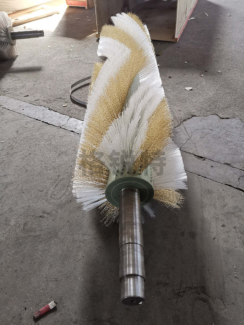尼龙钢丝混合毛刷滚