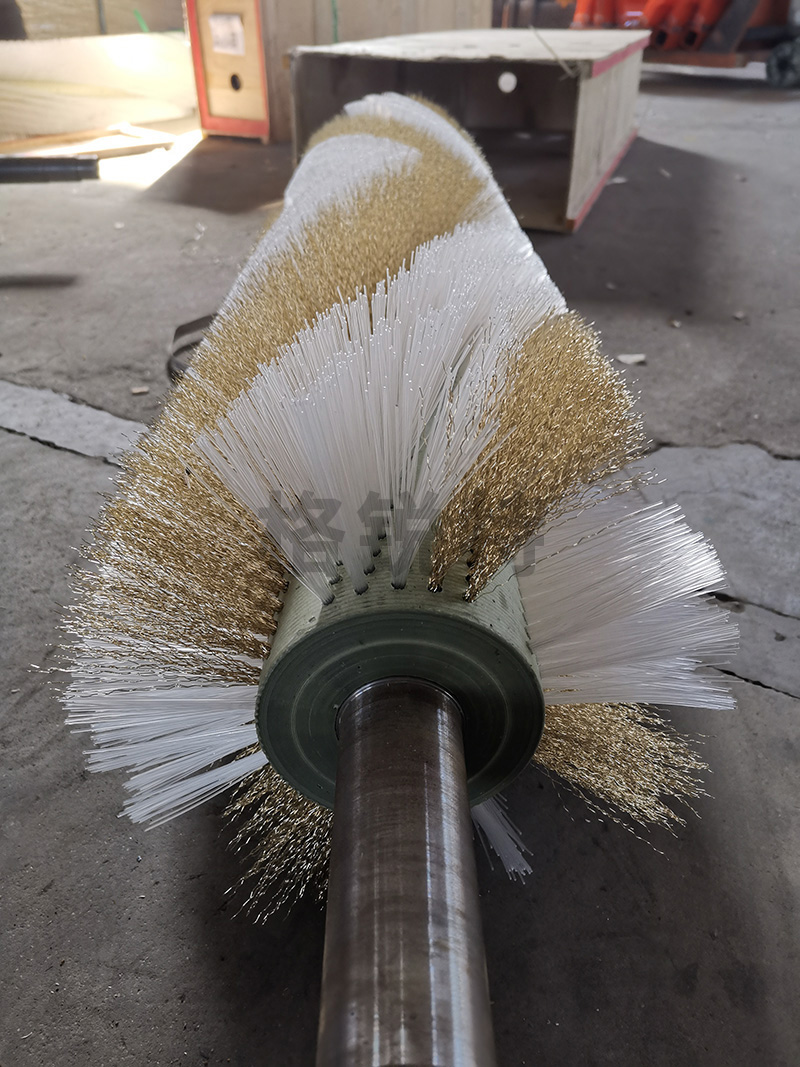 尼龙钢丝混合毛刷滚 尼龙钢丝混合毛刷滚