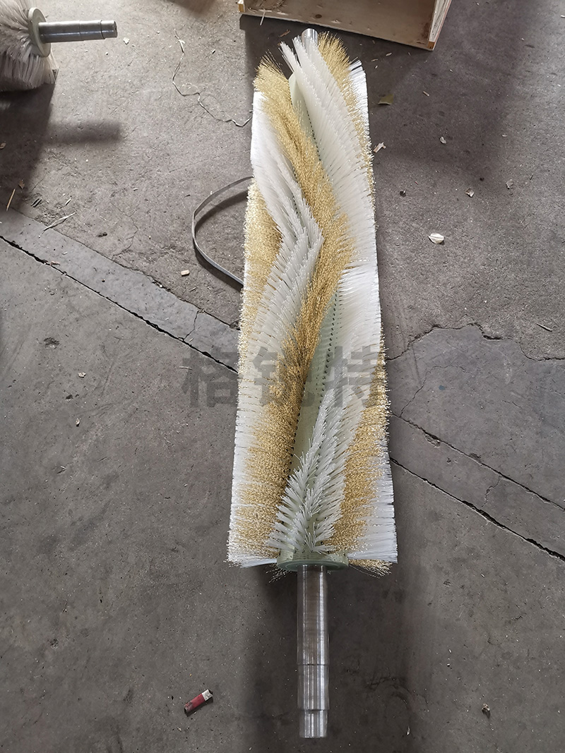 尼龙钢丝混合毛刷滚 尼龙钢丝混合毛刷滚